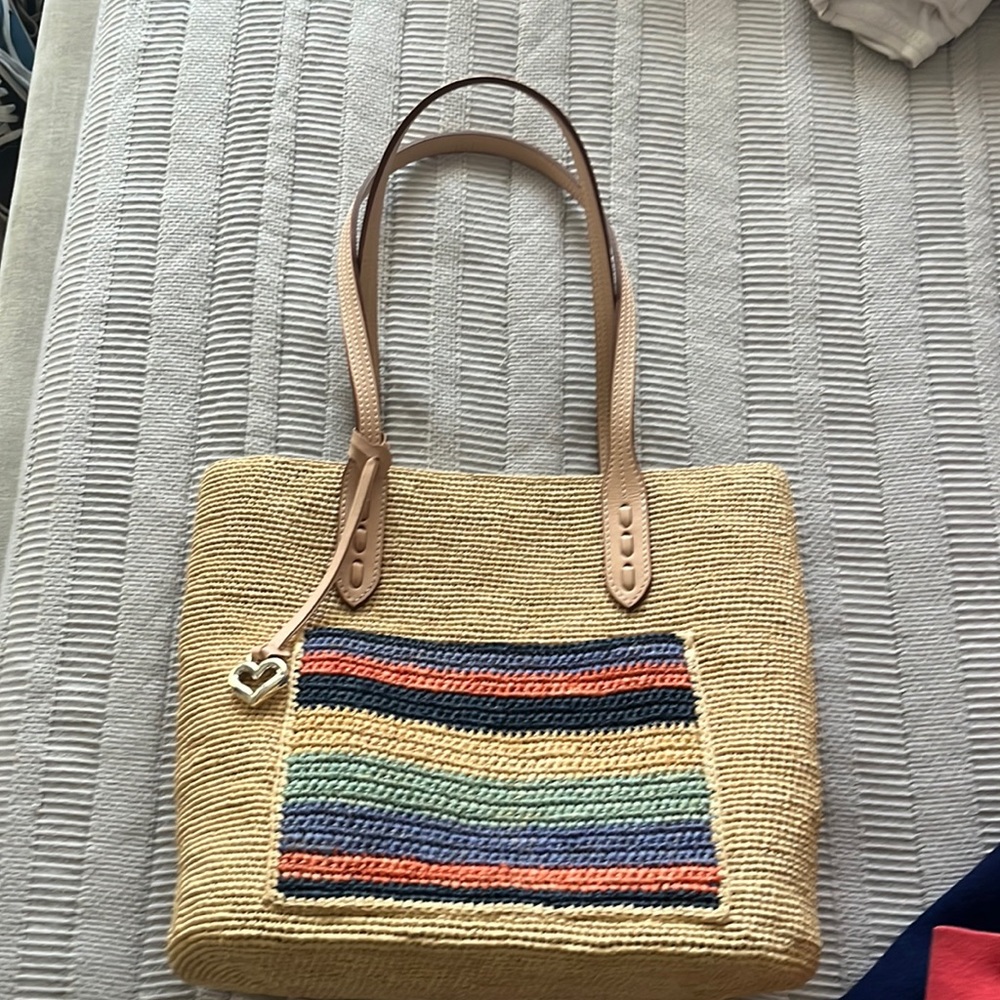 Brighton Raffia tote with dust bag. Never worn.